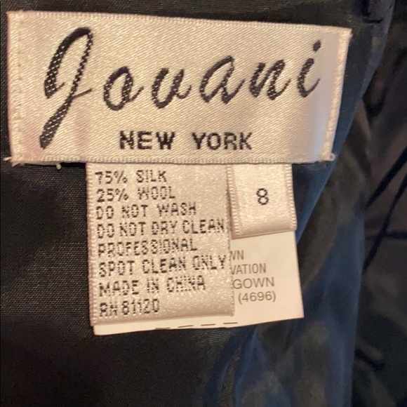 Jovani Strapless Gown Black - Picture 5 of 5